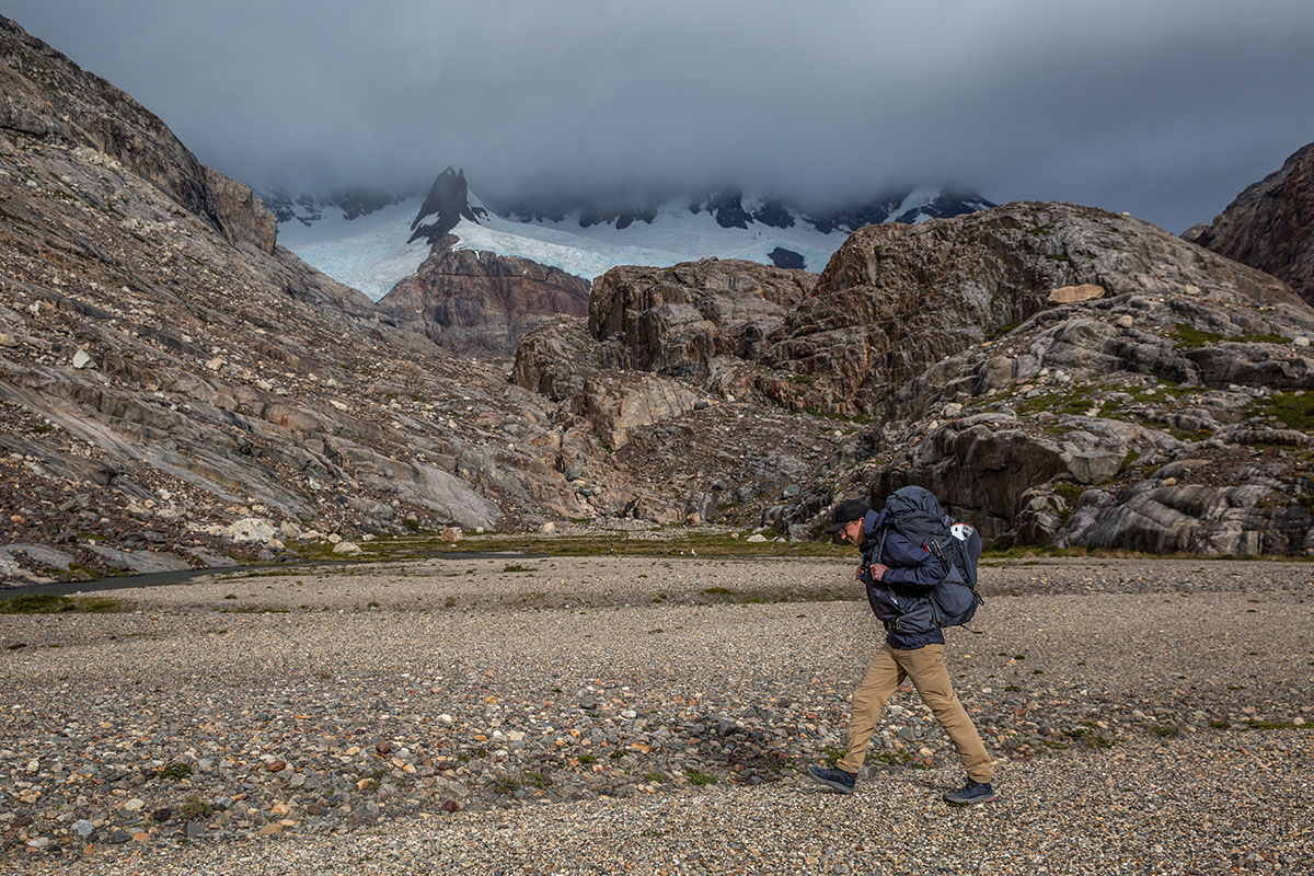 ​Arc'teryx Beta Jacket (hiking by glacier)